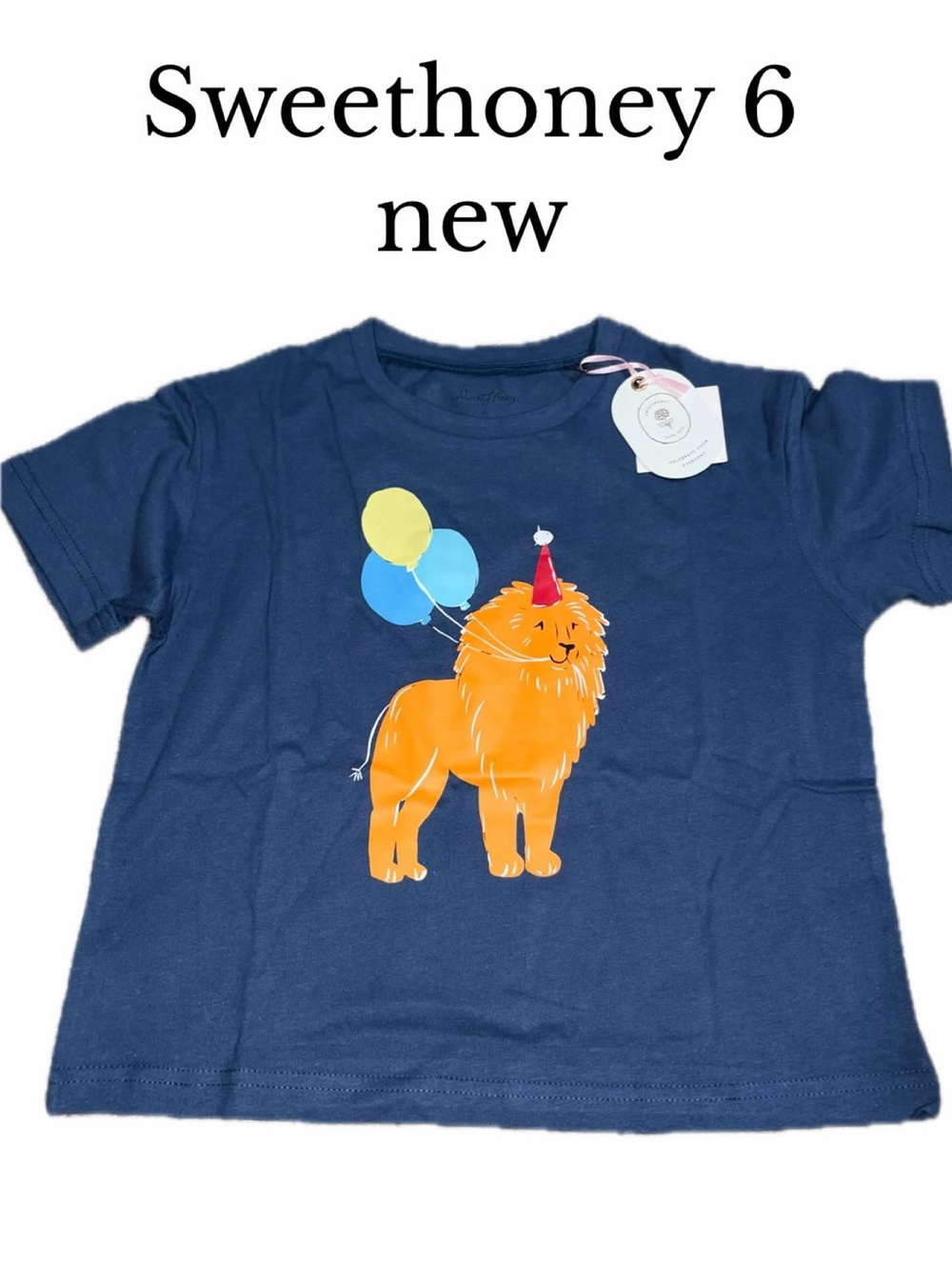 New boys sweethoney birthday lion shirt